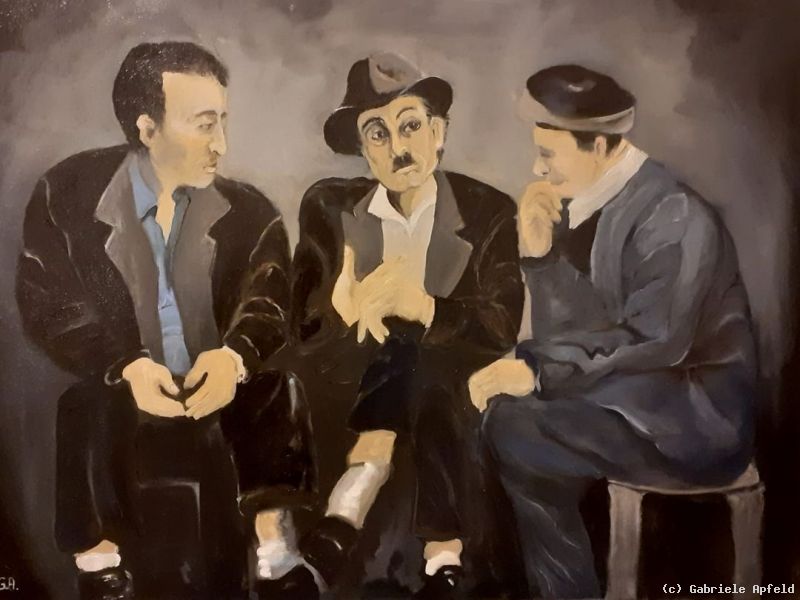 Die Drei | Ölmalerei 2020, 60x80x2cm, Prize 750,-€